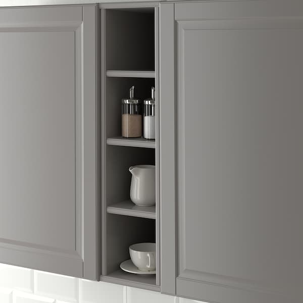 TORNVIKEN - Open cabinet, grey, 20x37x80 cm - best price from Maltashopper.com 20358994