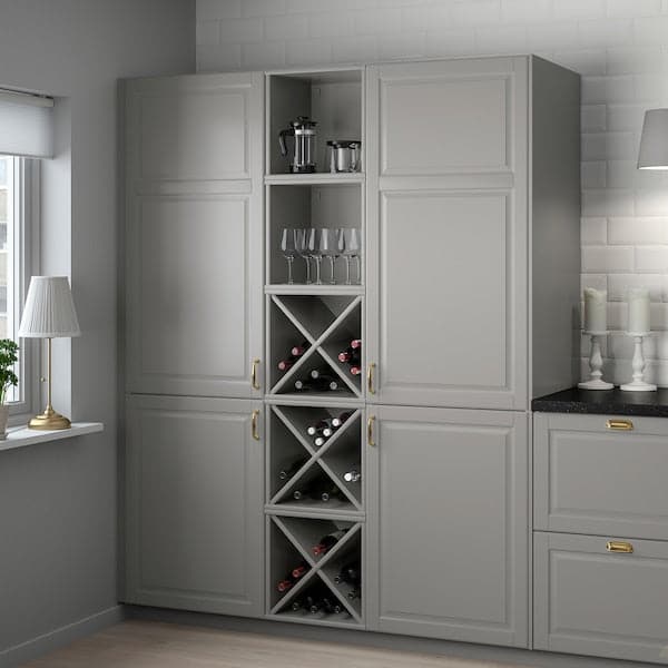Ikea TORNVIKEN - Wine shelf, grey, 40x37x40 cm
