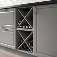 TORNVIKEN - Wine shelf, grey, 40x37x40 cm - best price from Maltashopper.com 80358967