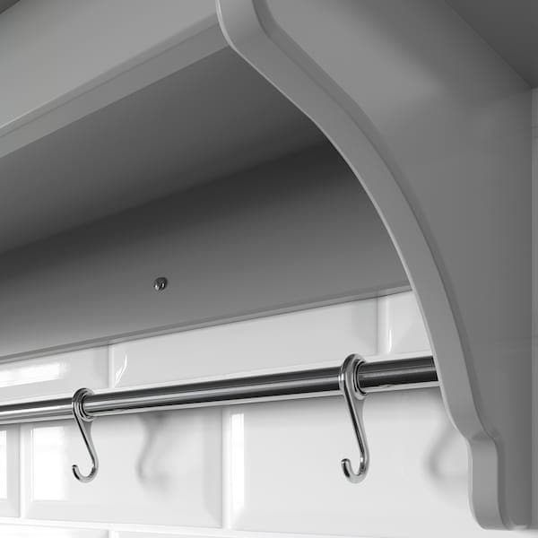 Ikea TORNVIKEN - Wall shelf, grey, 120 cm