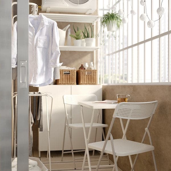 TORPARÖ - Chair, in/outdoor, foldable white/grey - best price from Maltashopper.com 00537850