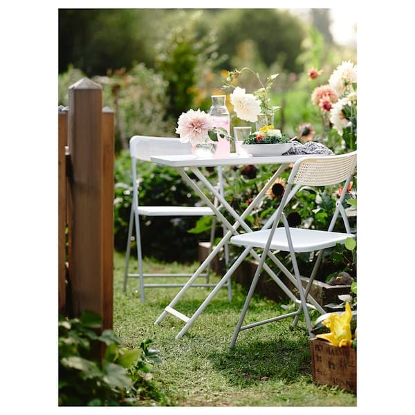 TORPARÖ - Chair, in/outdoor, foldable white/grey - Premium  from Ikea - Just €25.99! Shop now at Maltashopper.com