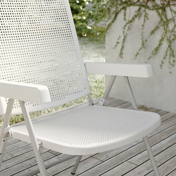 TORPARÖ - Reclining chair, outdoor, white/grey - best price from Maltashopper.com 20537854