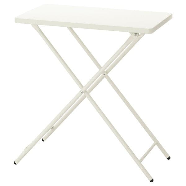 TORPARÖ - Table, in/outdoor, white/foldable, 70x42 cm