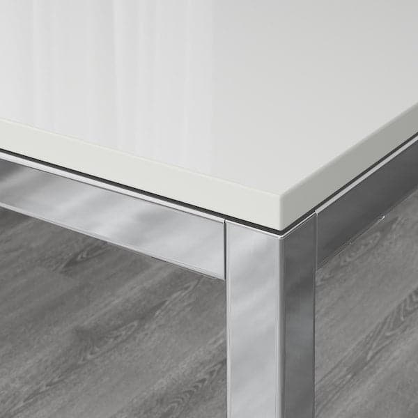 White gloss table shop top
