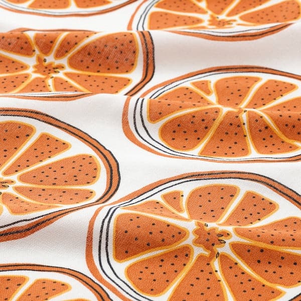 Ikea TORVFLY - Tea towel, patterned/orange, 45x60 cm