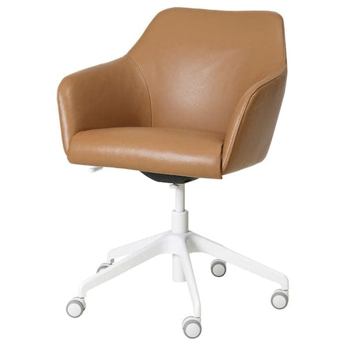 TOSSBERG / LÅNGFJÄLL - Meeting chair, Grann light brown/white ,