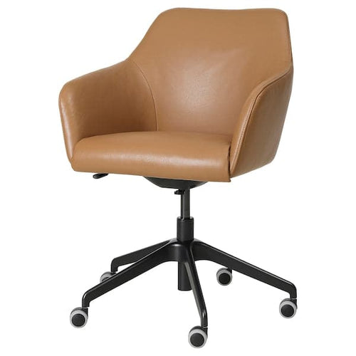 TOSSBERG / LÅNGFJÄLL - Meeting chair, Grann light brown/black ,