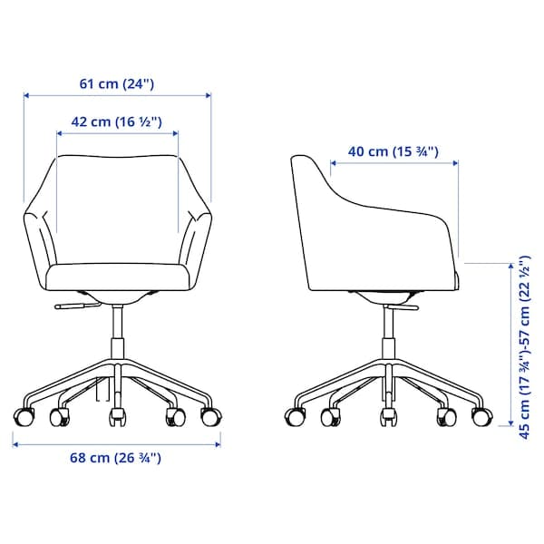TOSSBERG / LÅNGFJÄLL - Meeting chair, Gunnared beige/white , - best price from Maltashopper.com 59513102