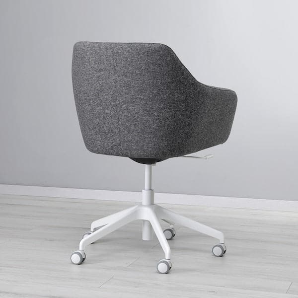 TOSSBERG / LÅNGFJÄLL - Meeting chair, Gunnared dark grey/white , - best price from Maltashopper.com 39513122