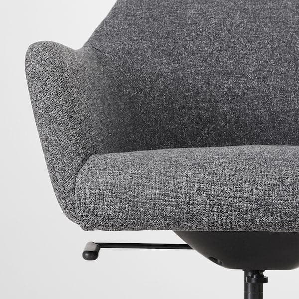 TOSSBERG / LÅNGFJÄLL - Meeting chair, Gunnared dark grey/black , - best price from Maltashopper.com 19513123