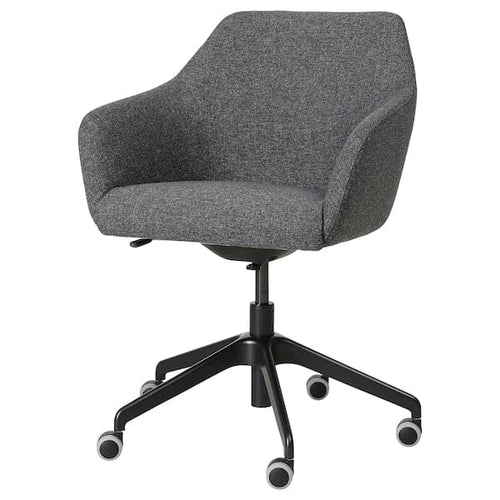 TOSSBERG / LÅNGFJÄLL - Meeting chair, Gunnared dark grey/black ,