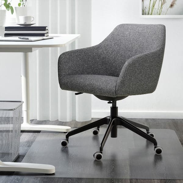 TOSSBERG / LÅNGFJÄLL - Meeting chair, Gunnared dark grey/black , - best price from Maltashopper.com 19513123