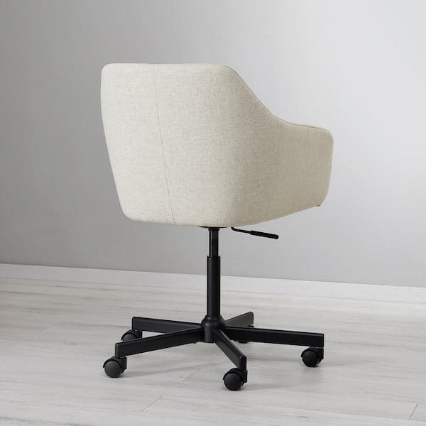 TOSSBERG / MALSKÄR - Swivel chair, Gunnared beige/black , - best price from Maltashopper.com 09508221