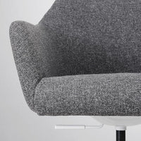 TOSSBERG / MALSKÄR - Swivel chair, Gunnared dark grey/white , - best price from Maltashopper.com 09508240