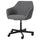TOSSBERG / MALSKÄR - Swivel chair, Gunnared dark grey/black ,