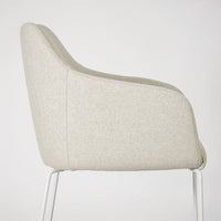 TOSSBERG - Chair, metal white/Gunnared beige , - best price from Maltashopper.com 80565274