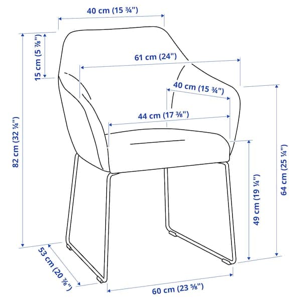 TOSSBERG - Chair, metal white/Gunnared beige , - Premium  from Ikea - Just €167.99! Shop now at Maltashopper.com