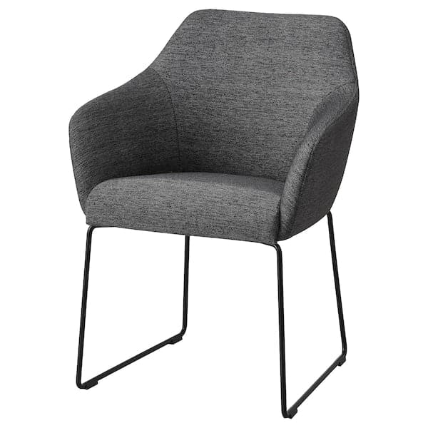 TOSSBERG Chair - black/grey metal