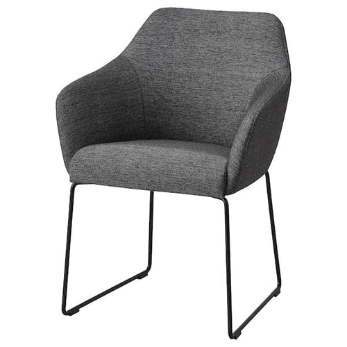 TOSSBERG Chair - black/grey metal ,