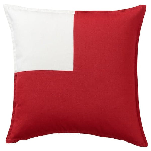 TOSSDAN - Cushion cover, white/red cross, , 50x50 cm