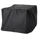 TOSTERÖ cover for furniture set, dining set/black, 145x145 cm