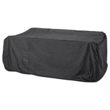 TOSTERÖ cover for furniture set, dining set/black, 215x135 cm