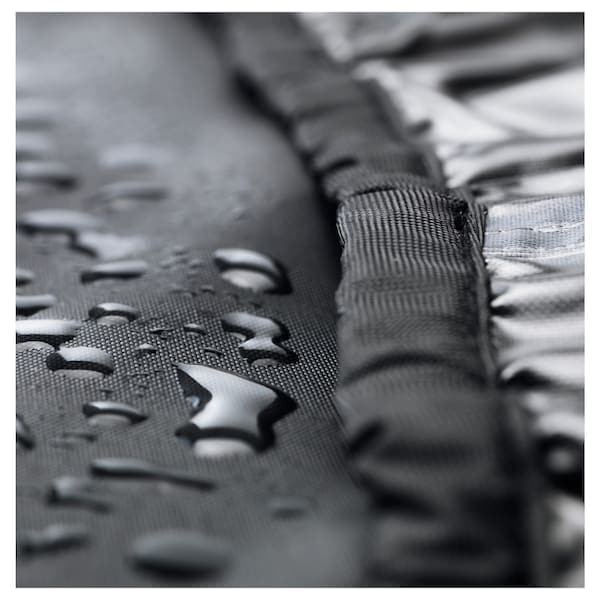 TOSTERÖ - Cover for outdoor furniture, black, 206x75 cm - best price from Maltashopper.com 10532324