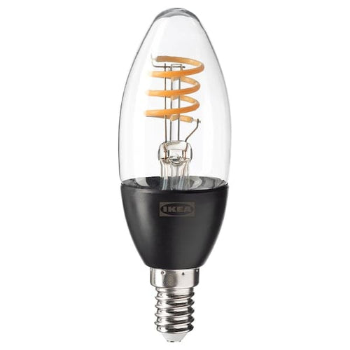 TRÅDFRI LED bulb E14 250 lumens - adjustable intensity wireless warm white/transparent candle ,