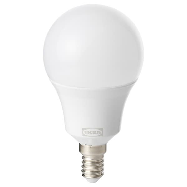 TRÅDFRI LED bulb E14 470 lumens - adjustable intensity wireless spectrum white/globe white opaline