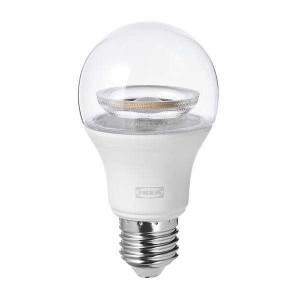 TRÅDFRI LED bulb E27 806 lumens - adjustable intensity wireless spectrum white/globe transparent