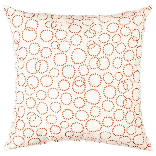 TRÄDASTER Pillow - white/orange 40x40 cm , 40x40 cm