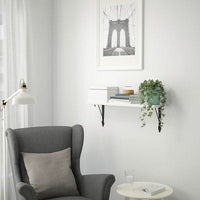 TRANHULT / KROKSHULT - Wall shelf, white stained aspen, 80x20 cm - best price from Maltashopper.com 39336332