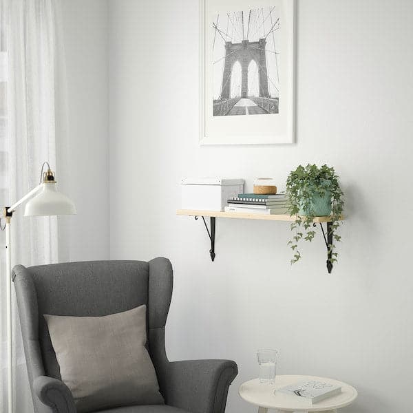 TRANHULT / KROKSHULT - Wall shelf, aspen, 80x20 cm - best price from Maltashopper.com 99336329