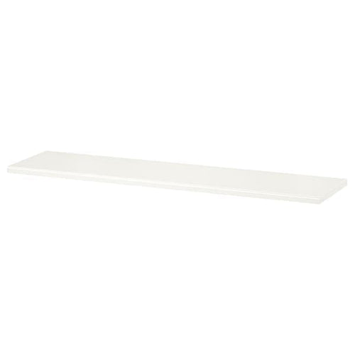 TRANHULT - Shelf, white stained aspen, 120x30 cm