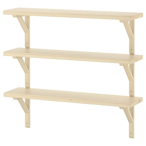 Ikea TRANHULT / SANDSHULT - Wall shelf combination, aspen, 80x20 cm