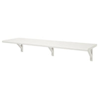 TRANHULT / SANDSHULT - Wall shelf, white stained aspen, 120x30 cm - best price from Maltashopper.com 59326087