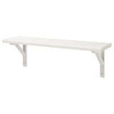 TRANHULT / SANDSHULT wall shelf, white stained aspen, 80x20 cm