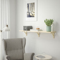 TRANHULT / SANDSHULT - Wall shelf, aspen, 120x30 cm - best price from Maltashopper.com 99326090