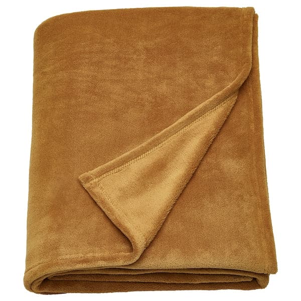 Ikea TRATTVIVA - Bedspread, yellow-brown, 230x250 cm