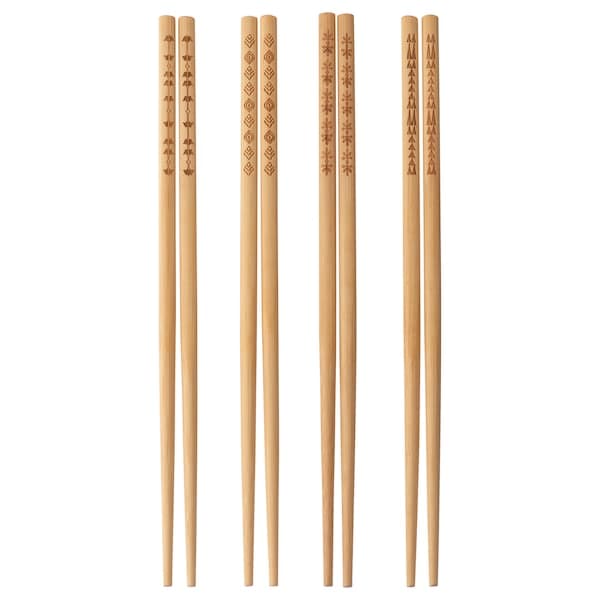 TREBENT - Chopsticks 4 pairs, bamboo - best price from Maltashopper.com 90342971