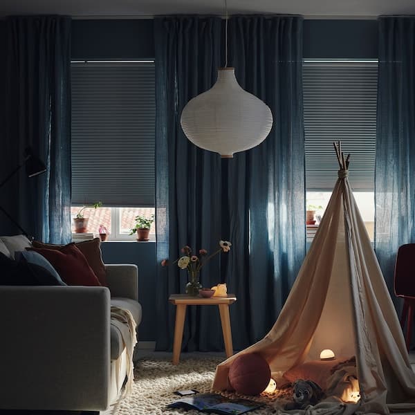 Ikea TREDANSEN Blockout cellular blind wireless/batteryoperated white 140x195 cm , 140x195 cm