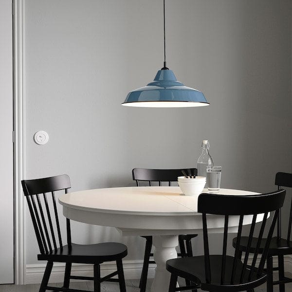 Ikea TRETTIOEN - Pendant lamp, blue, 38 cm