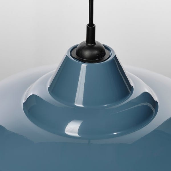 Ikea TRETTIOEN - Pendant lamp, blue, 38 cm