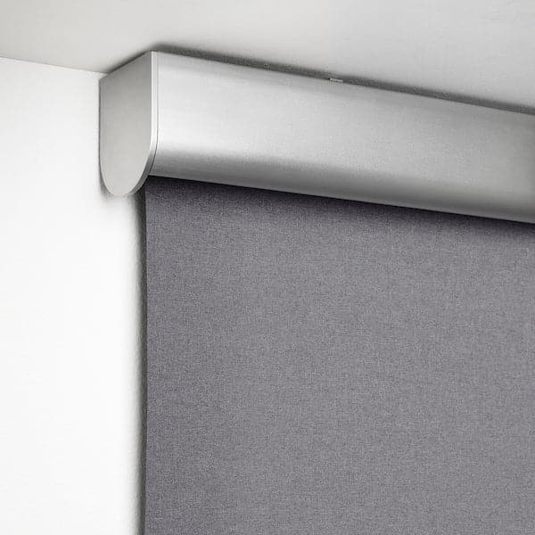 Ikea TRETUR - Block-out roller blind, light grey, 140x195 cm