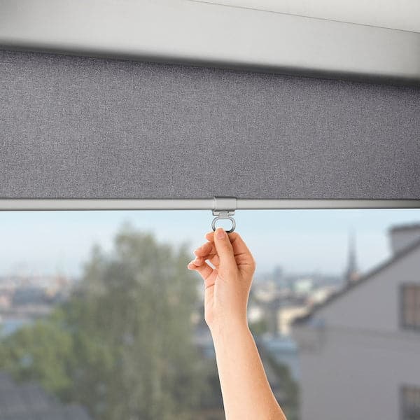 TRETUR - Block-out roller blind, light grey, 80x195 cm - best price from Maltashopper.com 60381006