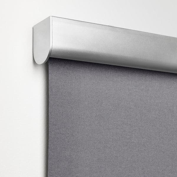 Ikea TRETUR - Block-out roller blind, light grey, 80x195 cm