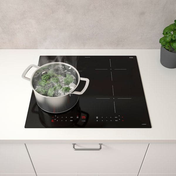 TREVLIG - Induction hob, IKEA 300 black, 59 cm - best price from Maltashopper.com 50467835