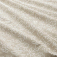 TRINDSTARR - Duvet cover and 2 pillowcases, beige/white , 240x220/50x80 cm - best price from Maltashopper.com 20493237