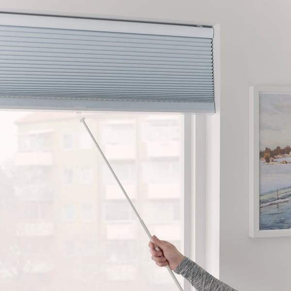 Ikea TRIPPEVALS - Block-out cellular blind, white, 80x195 cm